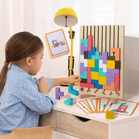 Illumikids – Puzzle Éducatif Vertical en Bois | Inspiré de la Méthode Montessori